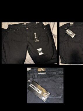 NWT Jordache Basic Skinny Power Stretch Black Jeans Womens 18